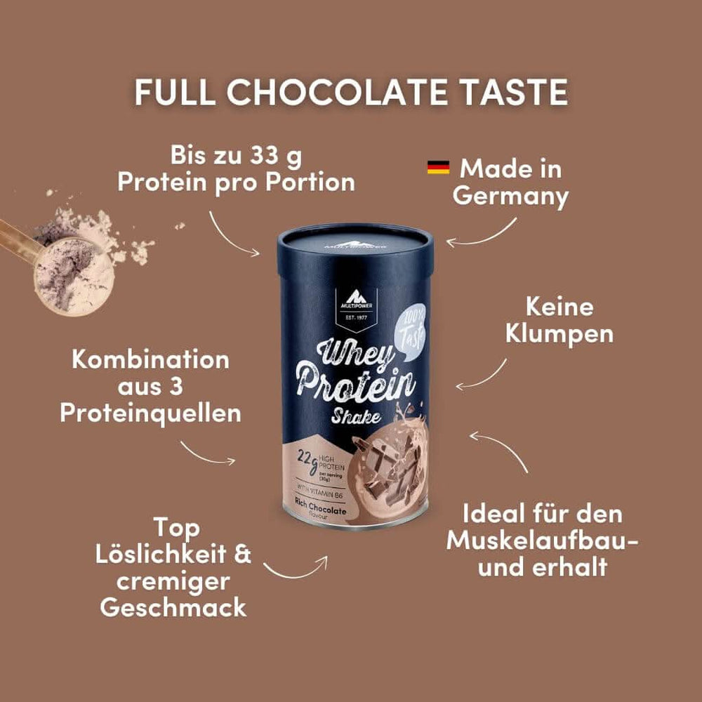 Whey Protein Pulver 420g | 22g Eiweiß - Schoko