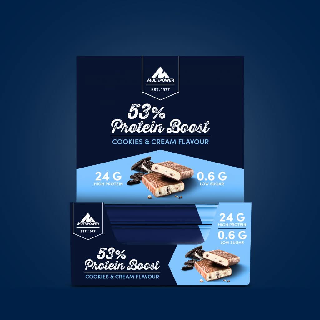 multipower l-carnitine bar riegel Proteinriegel Mixbox Protein Boost 53% Multipower Power Pack Classic Dark