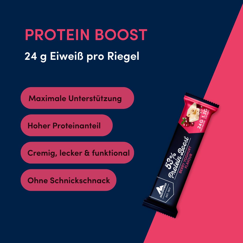 53% Protein Boost - 20x 45g | Johannisbeere-Joghurt