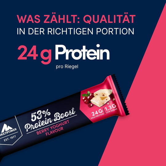 53% Protein Boost - 20x 45g | Johannisbeere-Joghurt
