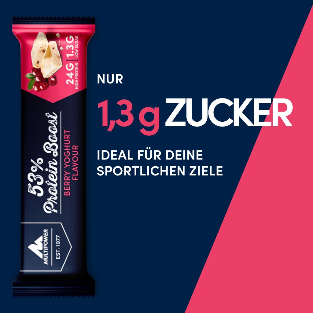 53% Protein Boost - 20x 45g | Johannisbeere-Joghurt