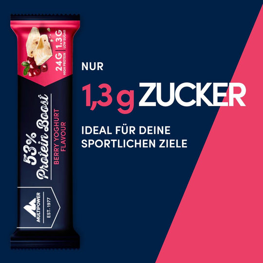 53% Protein Boost - 20x 45g | Johannisbeere-Joghurt