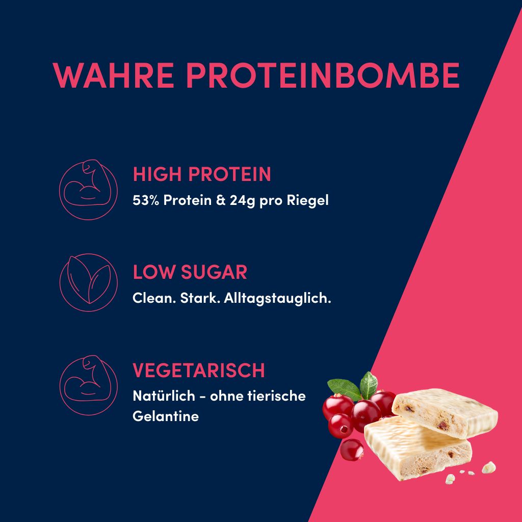 53% Protein Boost - 20x 45g | Johannisbeere-Joghurt