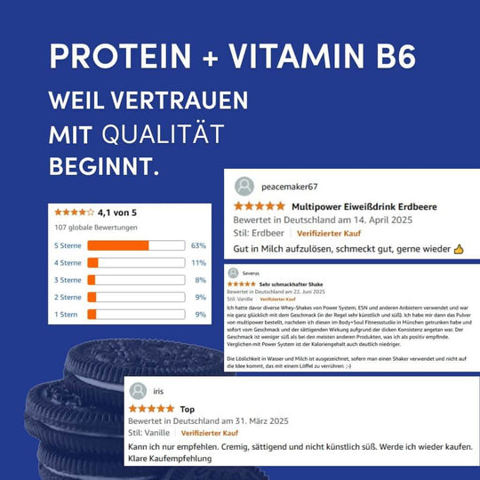 Whey Protein Pulver 420g | 22g Eiweiß - Cookies & Cream