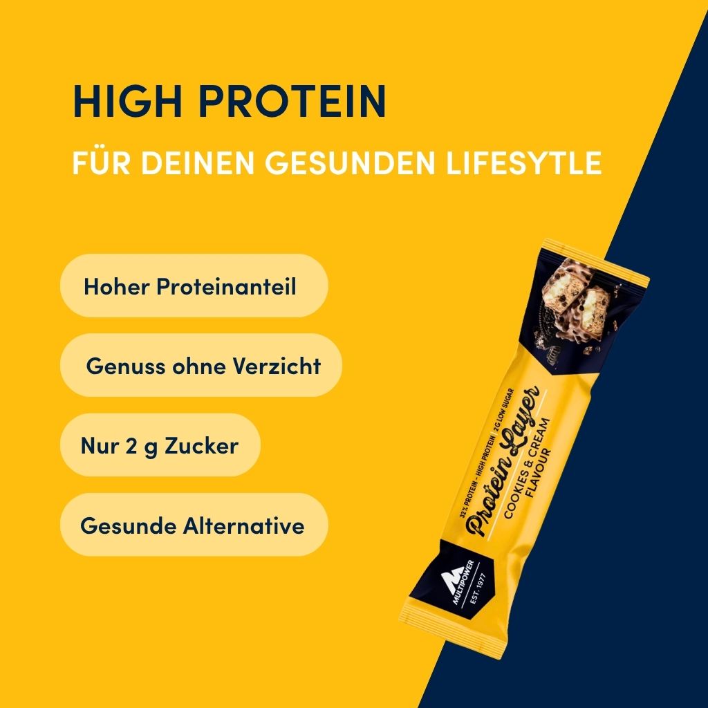 Protein Riegel Layer - 18x 50g | Cookies & Cream