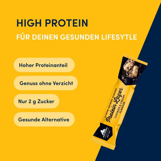 Protein Riegel Layer - 18x 50g | Cookies & Cream