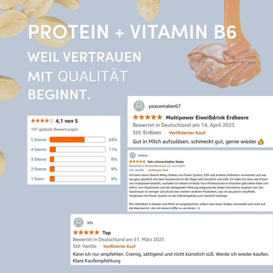 Creamy Protein Pulver 420g | 33g Eiweiß - Peanut Caramel