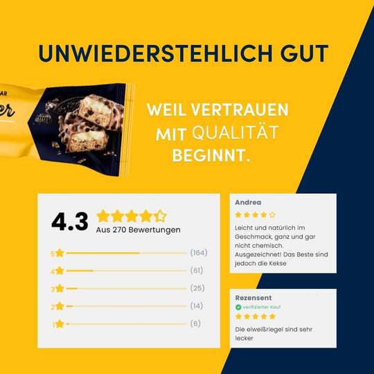 Protein Riegel Layer - 18x 50g | Cookies & Cream