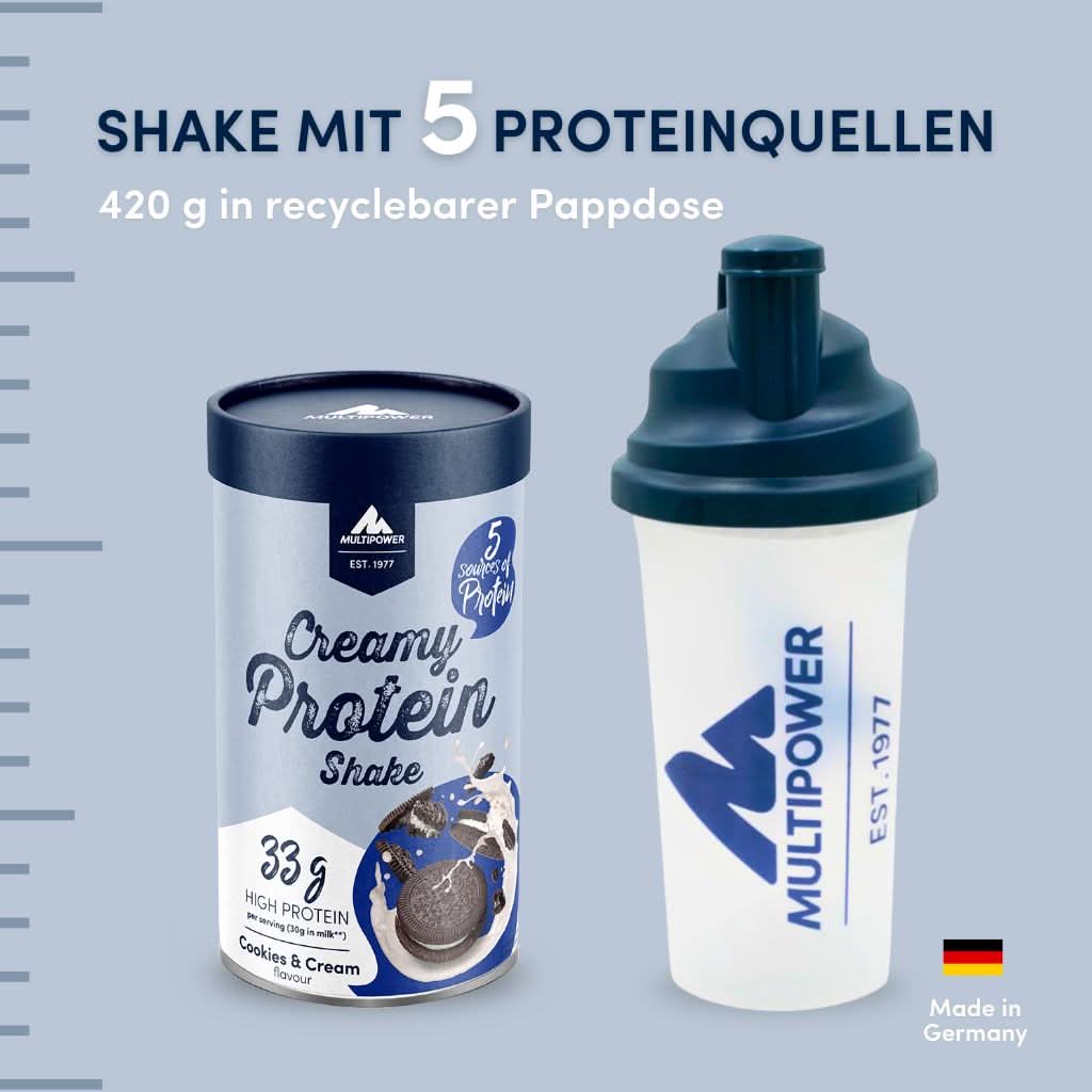 Creamy Protein Pulver 420g | 33g Eiweiß - Cookies & Cream
