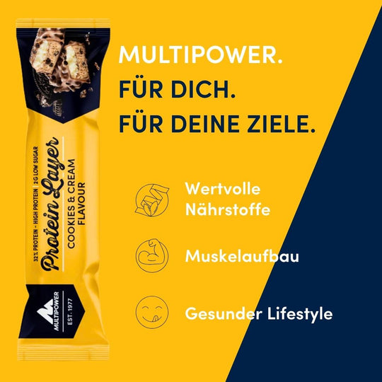 Protein Riegel Layer - 18x 50g | Cookies & Cream