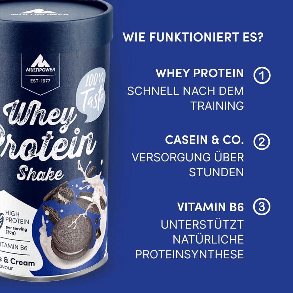 Whey Protein Pulver 420g | 22g Eiweiß - Cookies & Cream