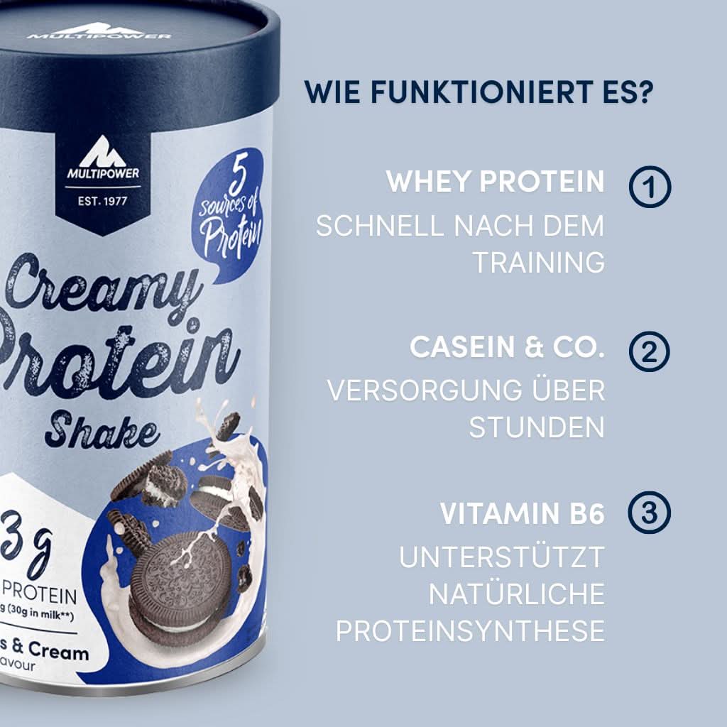 Creamy Protein Pulver 420g | 33g Eiweiß - Cookies & Cream