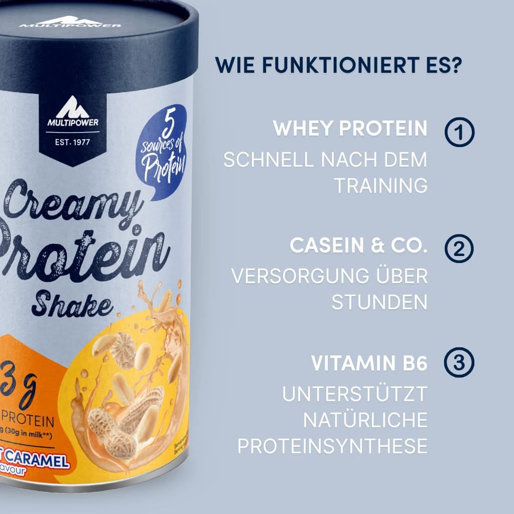 Creamy Protein Pulver 420g | 33g Eiweiß - Peanut Caramel