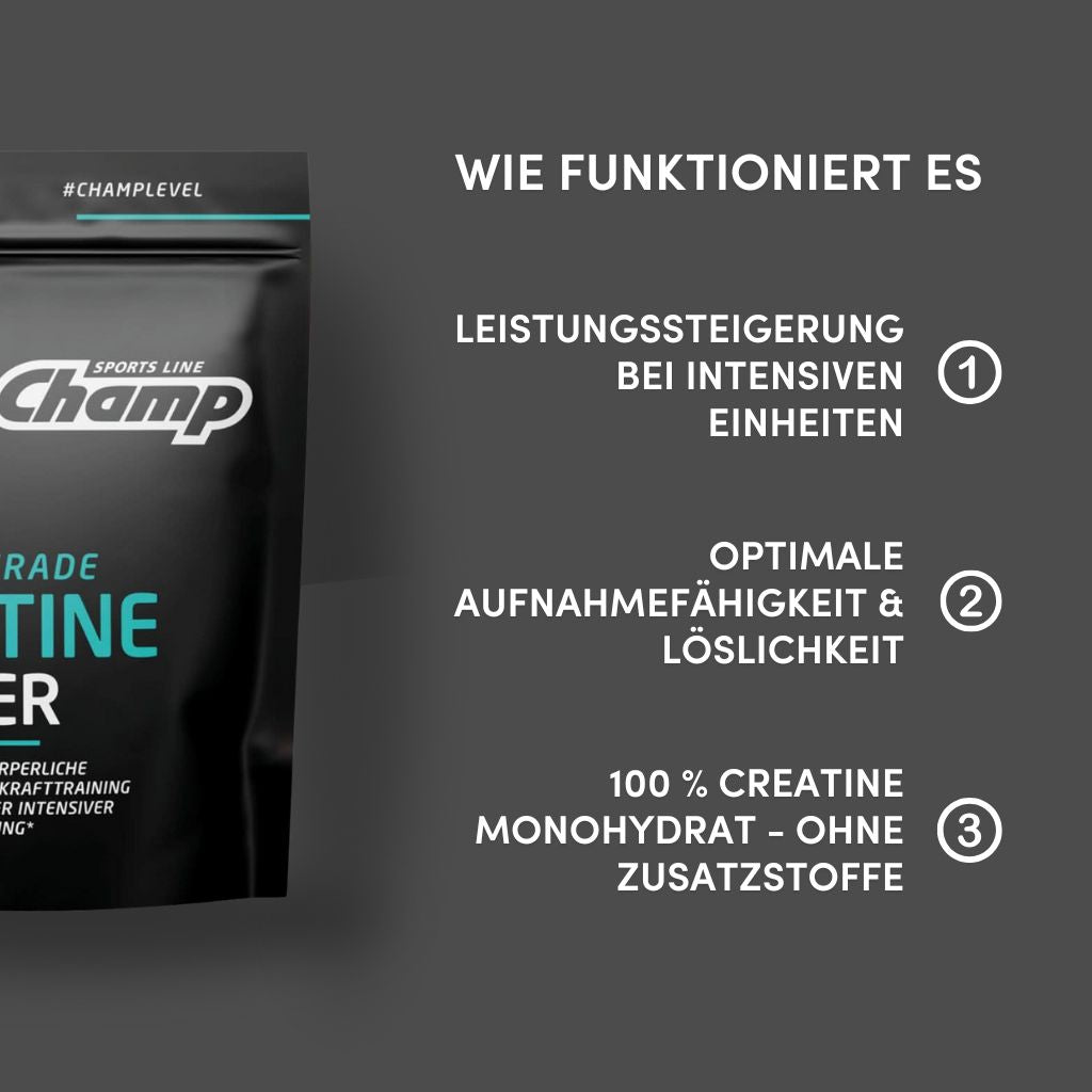 Creamy Starter-Paket | 2x420g, 1x 300g Champ Creatine + GRATIS Handtuch
