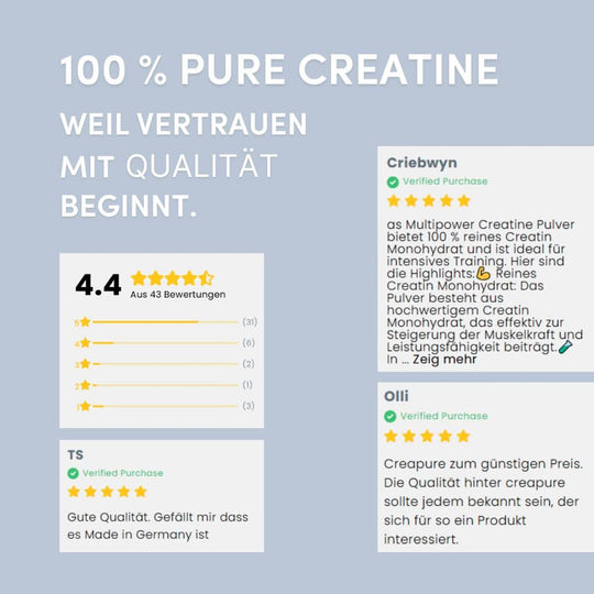Creamy Starter-Paket | 2x420g, 1x 500g Creatine, 2x gratis Riegel