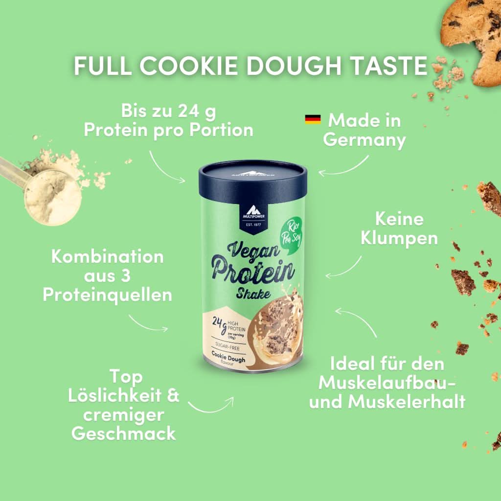 Vegan Protein Shake 420g | 24g Eiweiß - Cookies & Dough