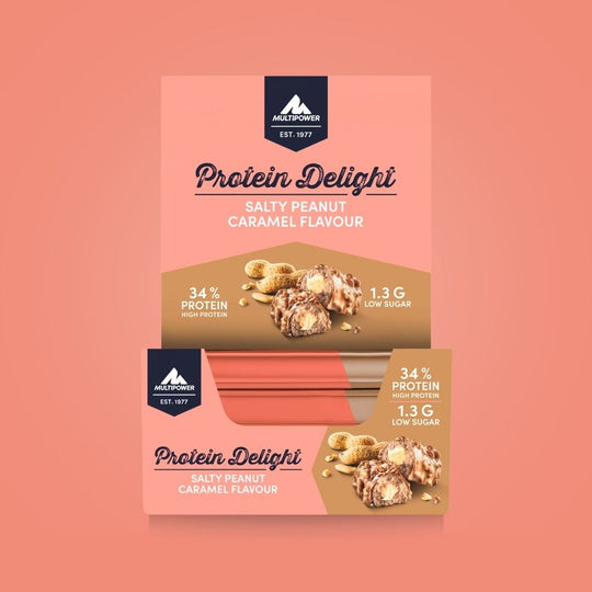 Protein Riegel Delight - 18x 35g | Salted Peanut & Karamell