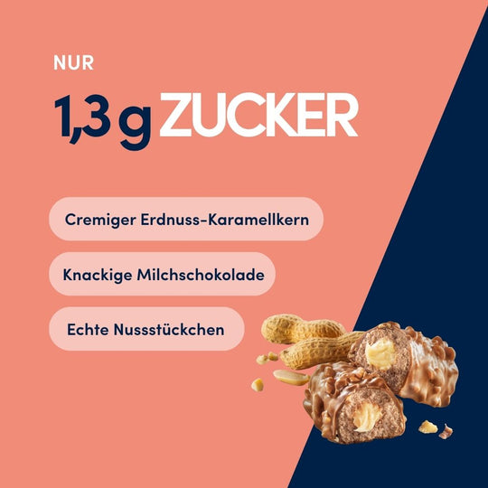 Protein Riegel Delight - 18x 35g | Salted Peanut & Karamell