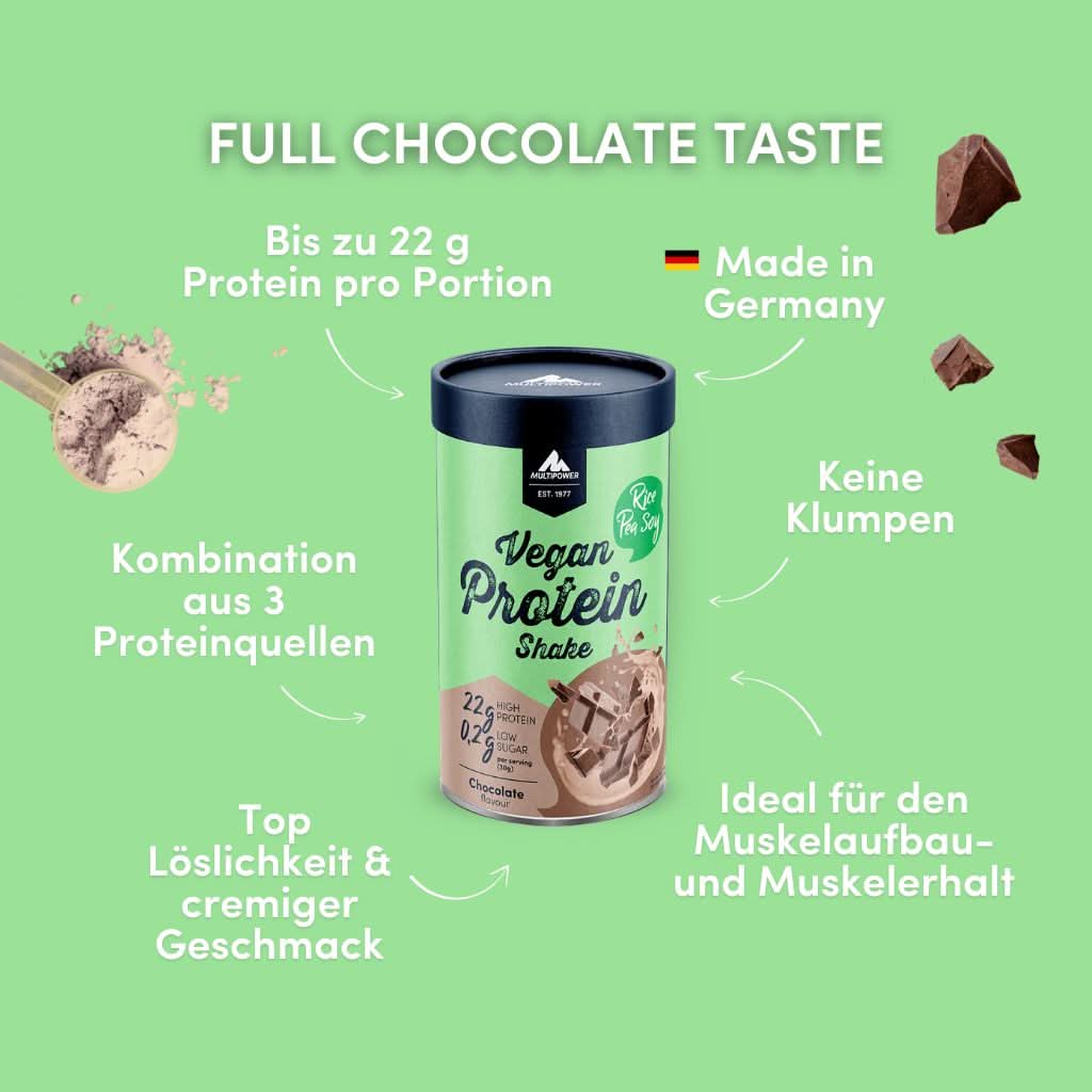 Vegan Protein Shake 420g | 24g Eiweiß - Schoko