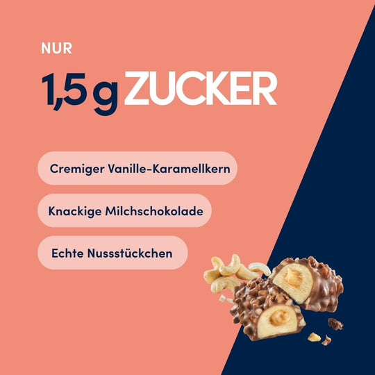 Protein Riegel Delight - 18x 35g | Vanille, Cashew & Karamell