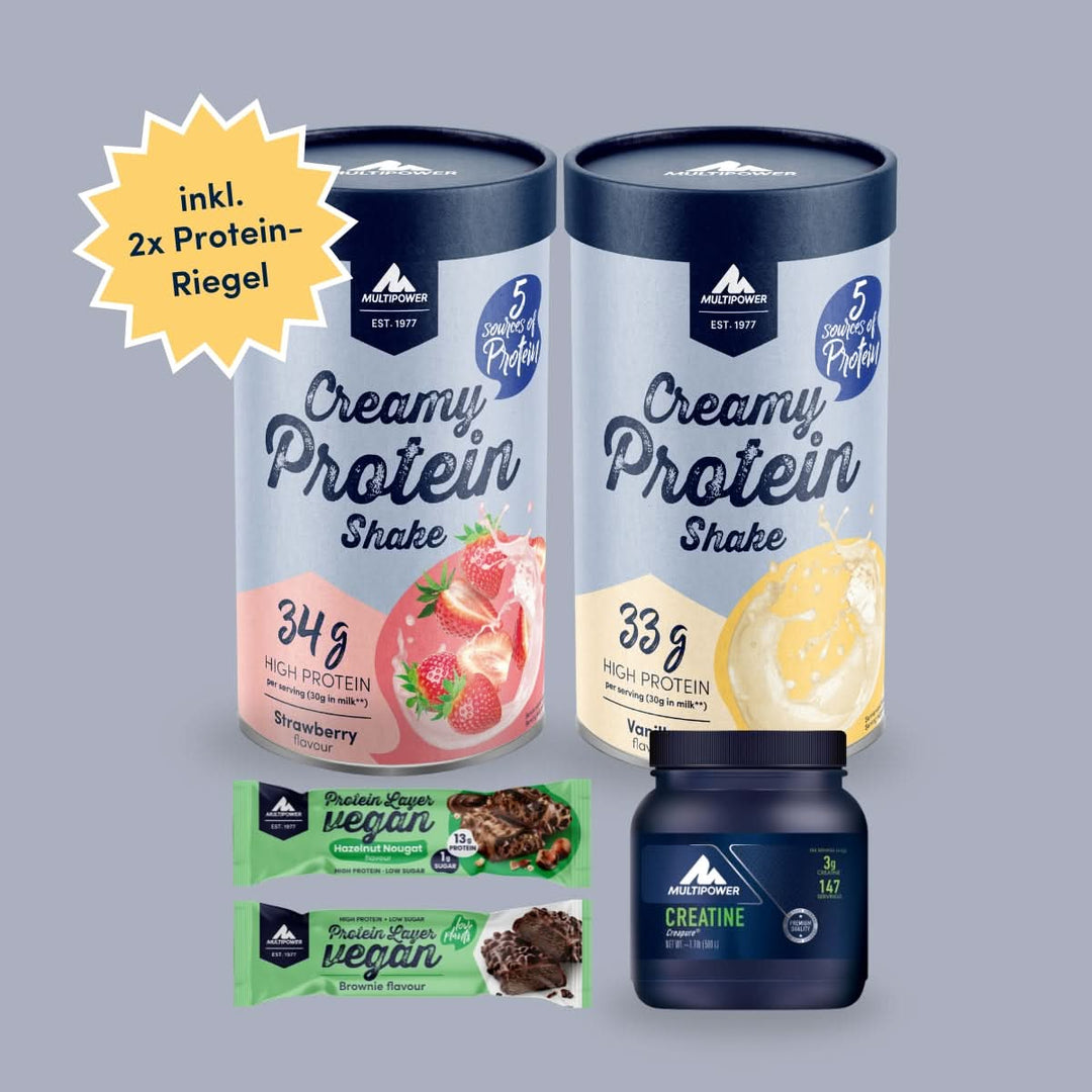 Creamy Starter-Paket | 2x420g, 1x 500g Creatine, 2x gratis Riegel
