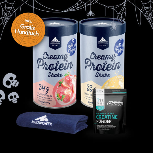 Creamy Starter-Paket | 2x420g, 1x 300g Champ Creatine + GRATIS Handtuch