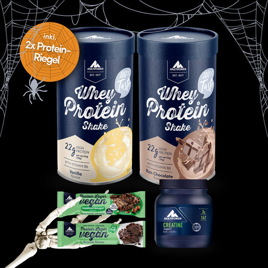 Whey Starter-Paket | 2x420g, 1x 500g Creatine, 2x gratis Riegel