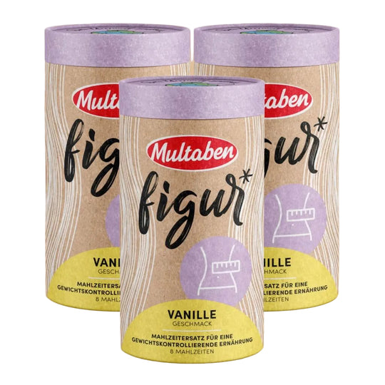 Multaben Mahlzeitenersatz | 3x440g Vanille Figur Shake