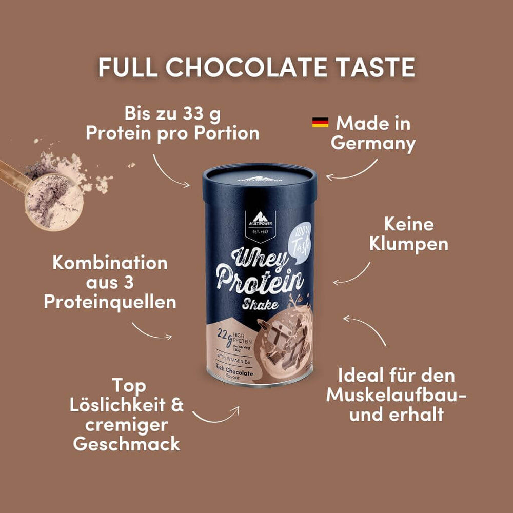 Whey Protein Pulver 420g | 22g Eiweiß - Schoko
