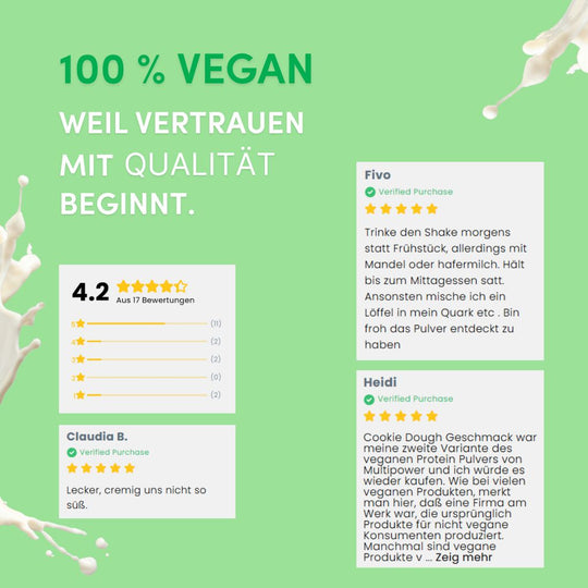 Vegan Protein Shake 420g | 24g Eiweiß - Vanille