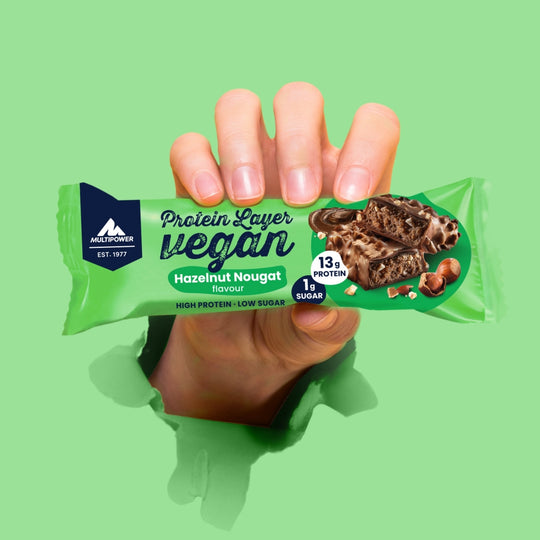 Vegan Layer Haselnuss Nougat 55g | 13g Protein NEU
