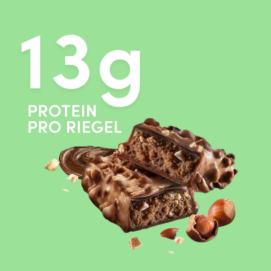 Vegan Layer Haselnuss Nougat 55g | 13g Protein NEU