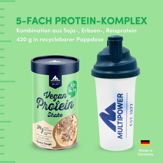Vegan Protein Shake 420g | 24g Eiweiß - Cookies & Dough