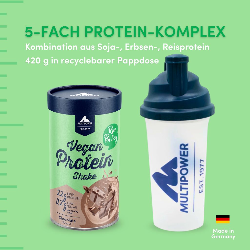 Vegan Protein Shake 420g | 24g Eiweiß - Schoko