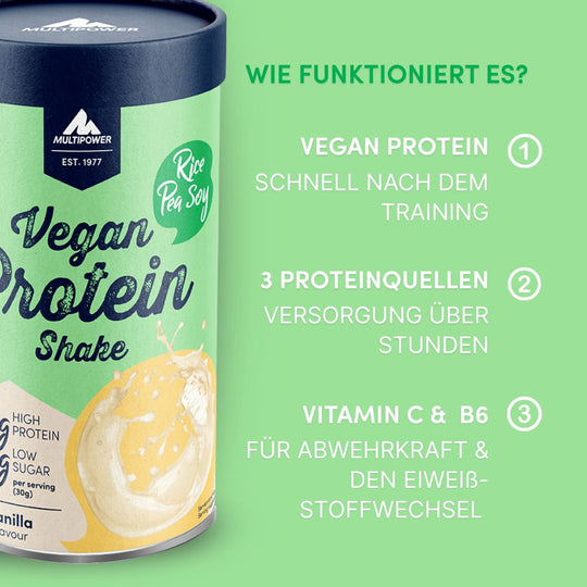 Vegan Protein Shake 420g | 24g Eiweiß - Vanille