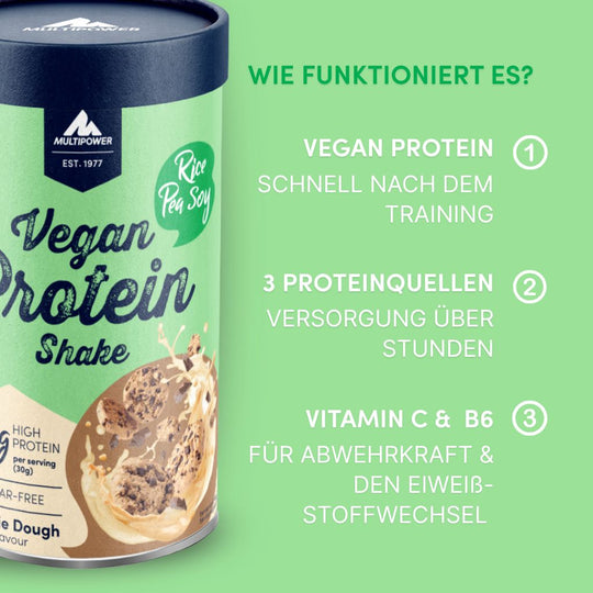 Vegan Protein Shake 420g | 24g Eiweiß - Cookies & Dough