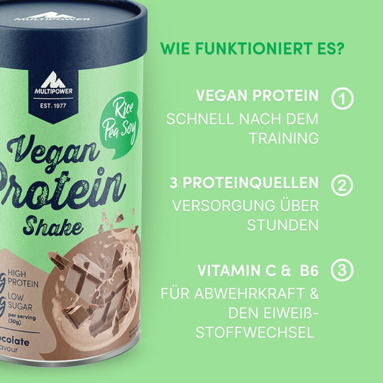 Vegan Protein Shake 420g | 24g Eiweiß - Schoko