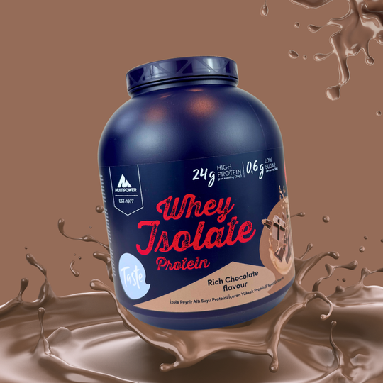 2kg Multipower Whey Isolate Proteinpulver Schoko | 24g Protein pro Portion