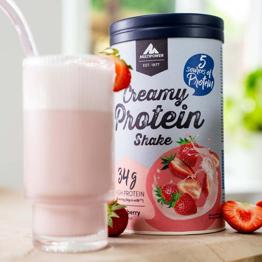 28 Portionen Creamy Erdbeer Proteinpulver | 840g