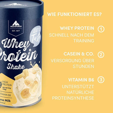Multipower Whey Protein Shake Vanilla flavour 420 g Multipower Whey Protein Shake Vanilla flavour 420 g