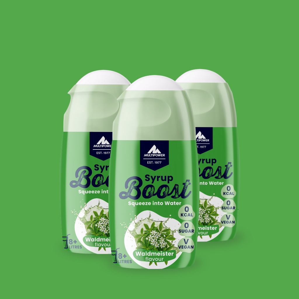 3x Waldmeistersirup ohne Zucker inkl. gratis Glas – Multipower