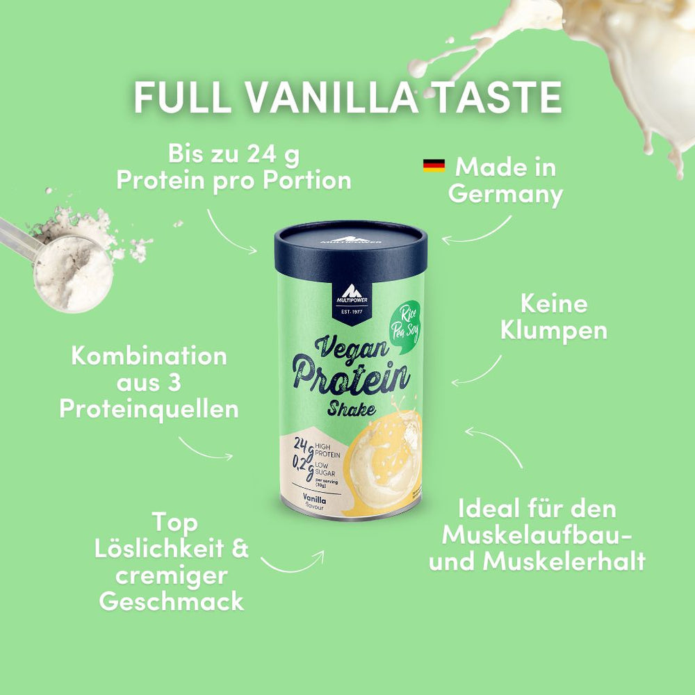 Vegan Protein Shake 420g | 24g Eiweiß - Vanille