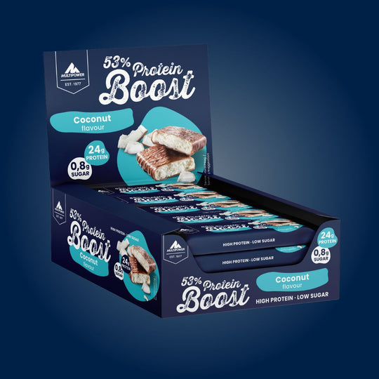 Boost Proteinriegel mit 53% Protein,  Kokosnuss (Artikel mit verkürzter Haltbarkeit)