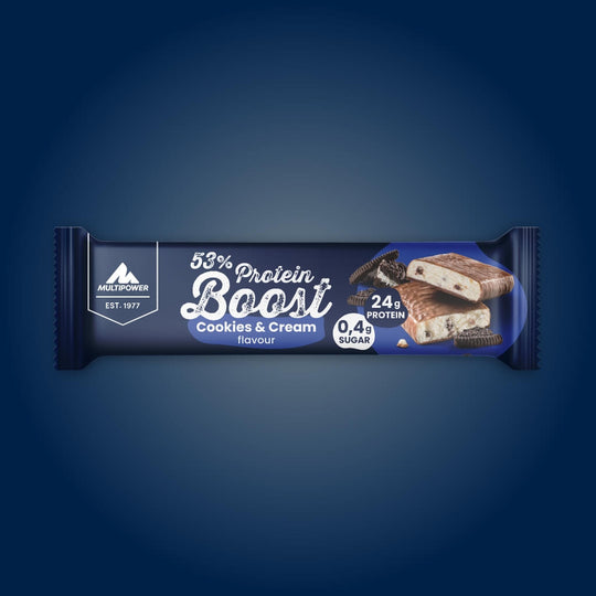 Boost Proteinriegel mit 53% Protein, Cookies & Cream (Artikel mit verkürzter Haltbarkeit)
