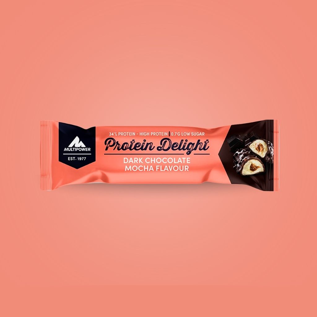 Protein Riegel Delight - 18x 35g | Zartbitter-Schokolade & Mokka