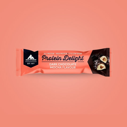 Protein Riegel Delight - 18x 35g | Zartbitter-Schokolade & Mokka