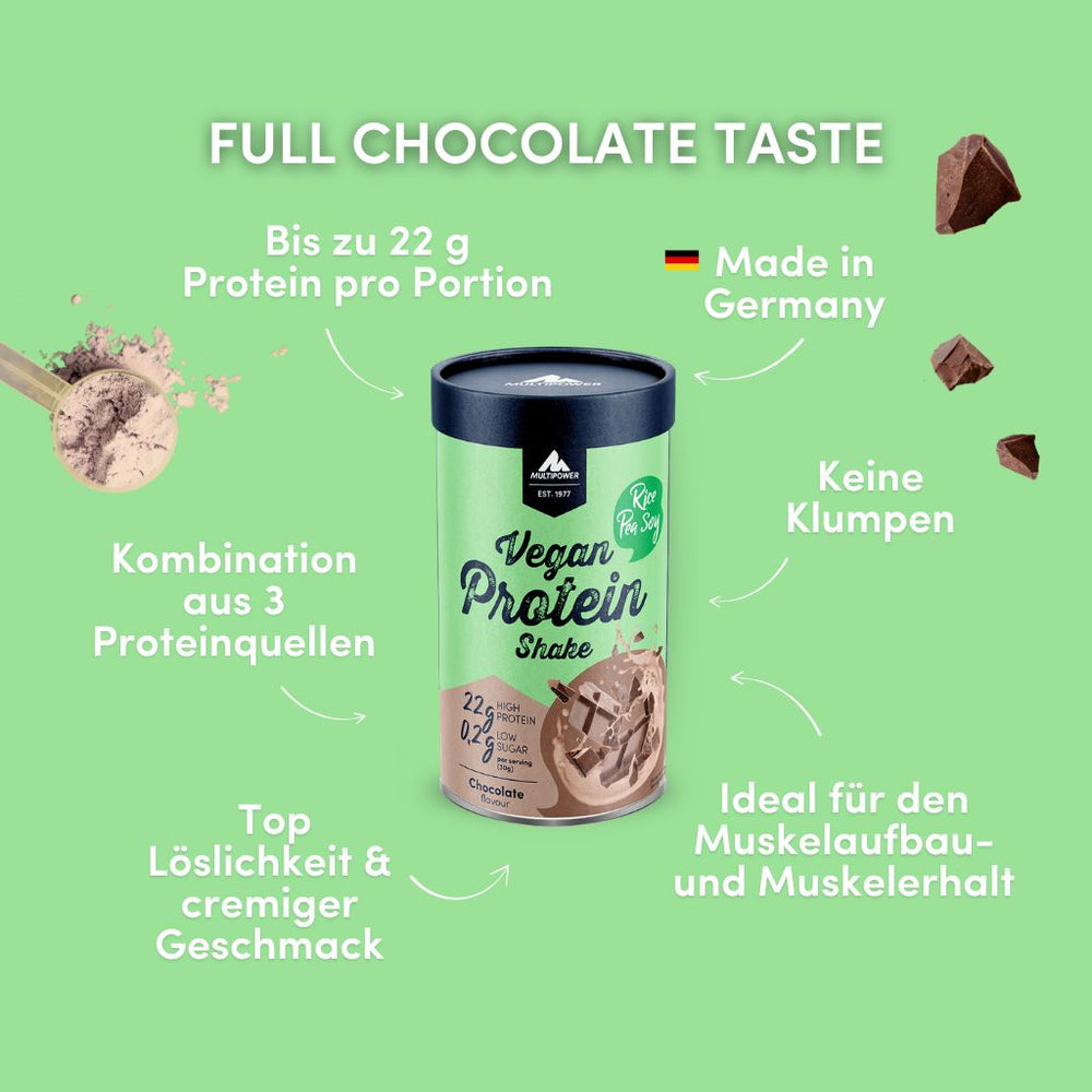 Vegan Protein Shake 420g | 24g Eiweiß - Schoko