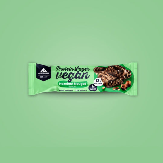 Vegan Layer Haselnuss Nougat 55g | 13g Protein NEU