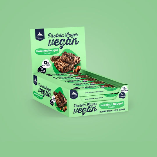 Vegan Layer Haselnuss Nougat 55g | 13g Protein NEU