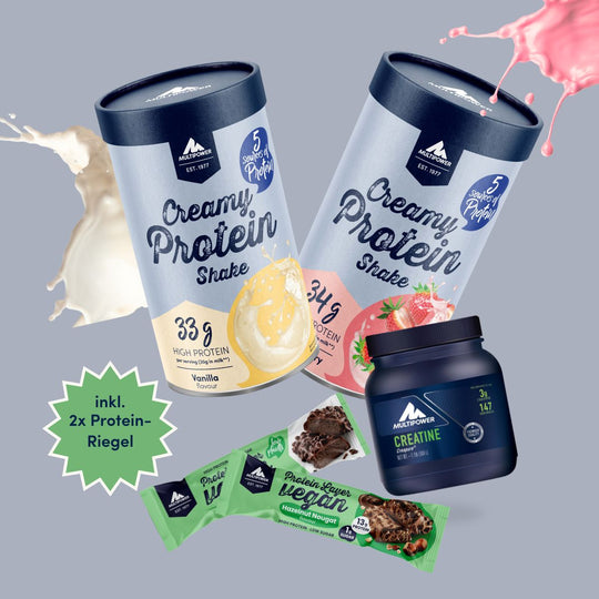 Creamy Starter-Paket | 2x420g, 1x 500g Creatine, 2x gratis Riegel